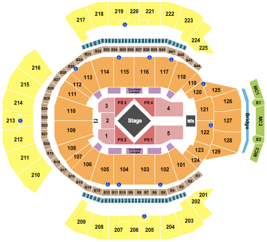 Chase Center Luke Combs Seating Chart