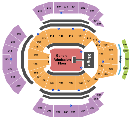 Chase Center Mumford and Sons Seating Chart