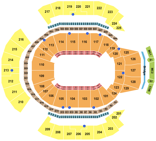 Chase Center Open Floor Seating Chart