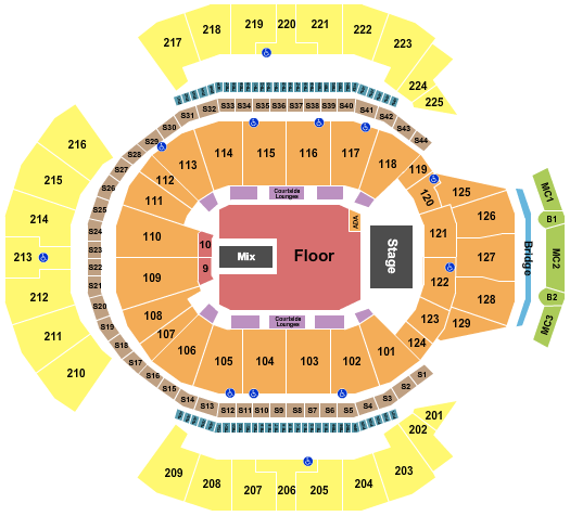 seating chart for Chase Center - Phish - eventticketscenter.com