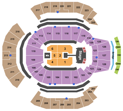 Chase Center Queen Seating Chart