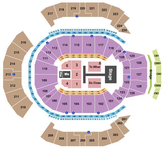 Chase Center Tate McRae Seating Chart