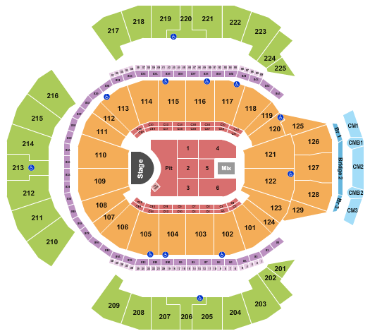 Chase Center Weezer Seating Chart