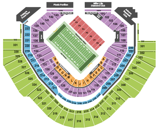 Chase Field Football Seating Chart