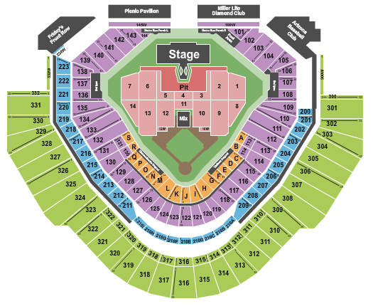 Chase Field Morgan Wallen Seating Chart