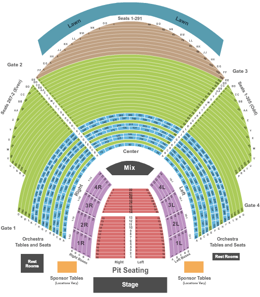 Cadence Bank Amphitheatre at Chastain Park seating chart event tickets center