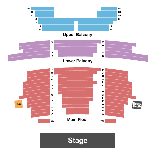 Cheboygan Opera House Endstage Seating Chart