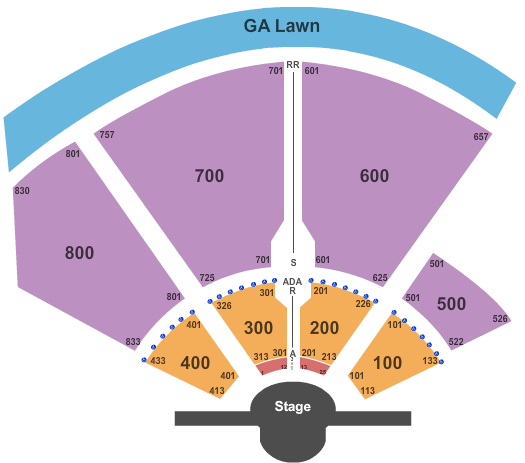 Aretha Franklin Amphitheatre seating chart event tickets center