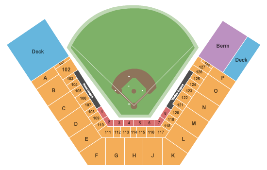 Cheney Stadium Baseball Seating Chart