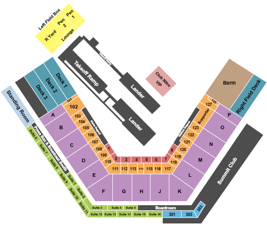 Cheney Stadium Nitro Circus Seating Chart