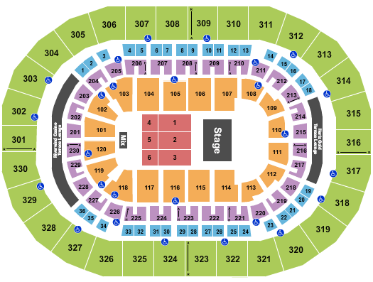 Paycom Center Baby Shark Live Seating Chart