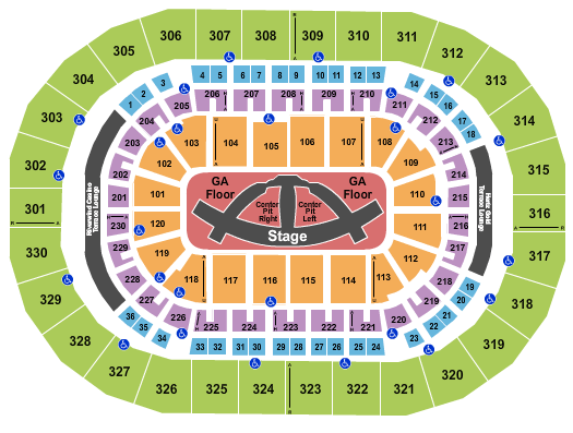 Paycom Center Carrie Underwood Seating Chart