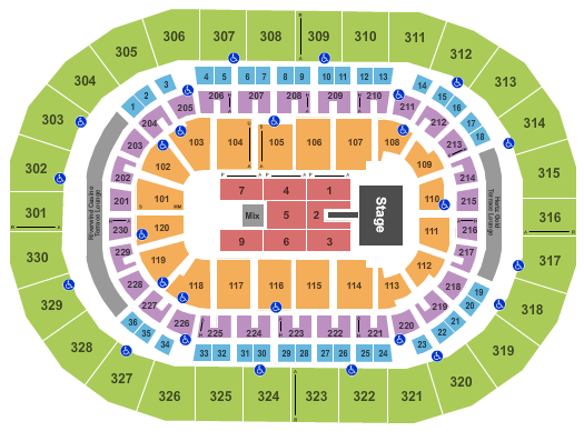 Paycom Center Def Leppard Seating Chart