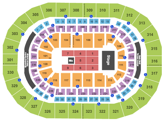 Paycom Center seating chart event tickets center