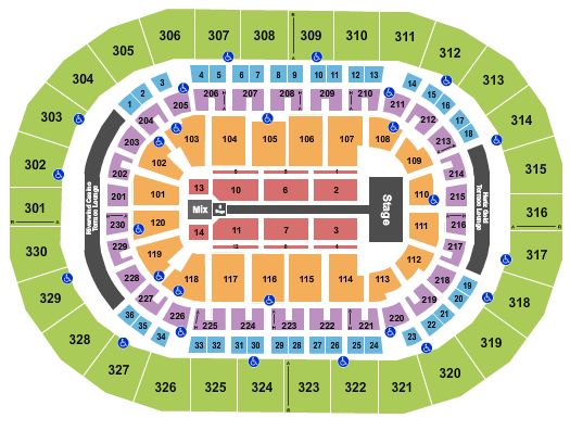 Paycom Center Fall Out Boy Seating Chart