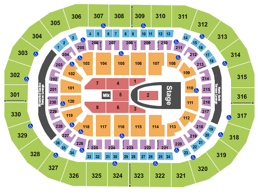 Paycom Center For King and Country Seating Chart