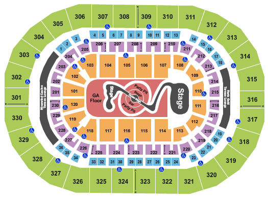 Paycom Center Justin Timberlake Seating Chart