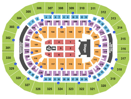 Paycom Center KISS Seating Chart