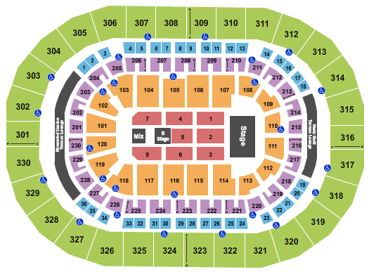 Paycom Center Little Big Town Seating Chart