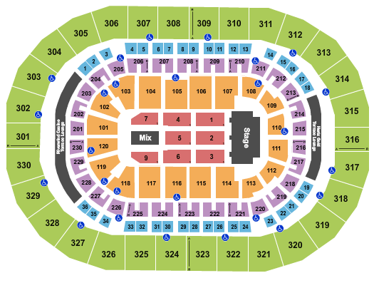 Paycom Center Luis Miguel Seating Chart