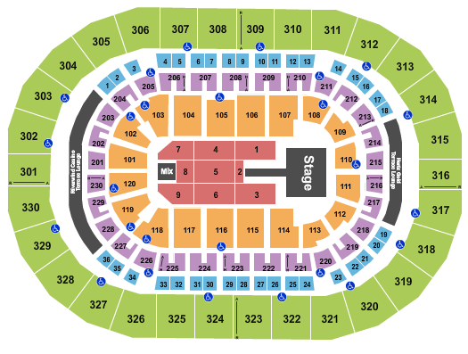 Paycom Center Maroon 5 Seating Chart