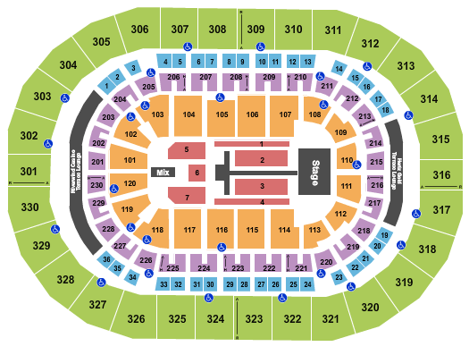 Paycom Center TobyMac Seating Chart