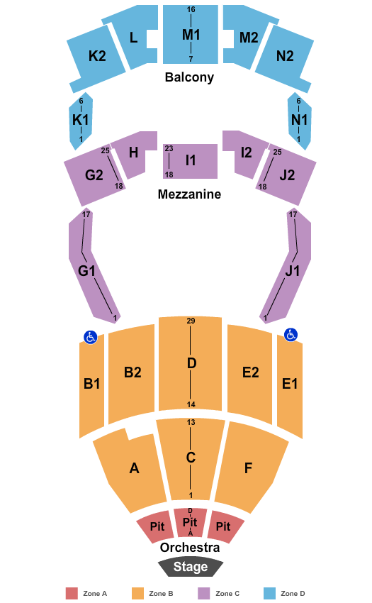 Chester Fritz Auditorium Endstage Int Zone Seating Chart