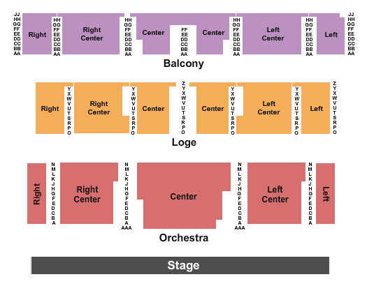 seating chart for Cheyenne Civic Center - End Stage - eventticketscenter.com