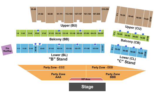 Cheyenne Frontier Days Concert-2 Seating Chart