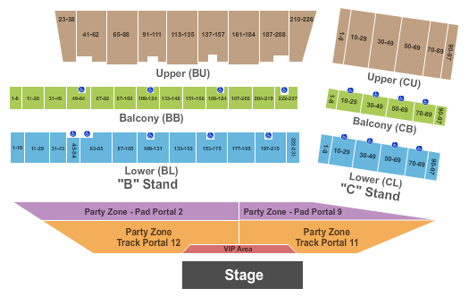 Frontier Days Seating Chart