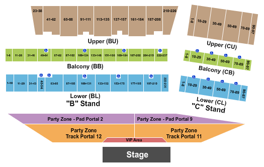 Cheyenne Frontier Days Concert Seating Chart