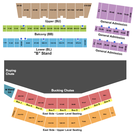 Rodeo Seating Chart
