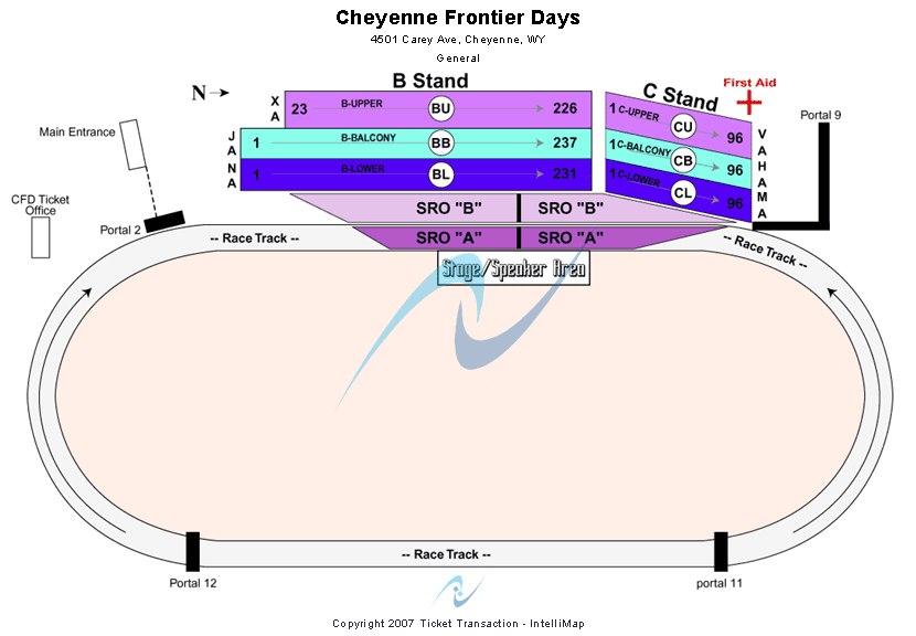 Cheyenne Frontier Days Night Show Seating Chart