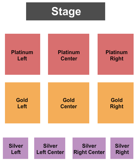 The Chiefs Event Center at Shoshone-Bannock Casino Seating Chart