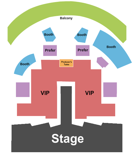 Chippendales Theatre at Rio Las Vegas Endstage 2 Seating Chart