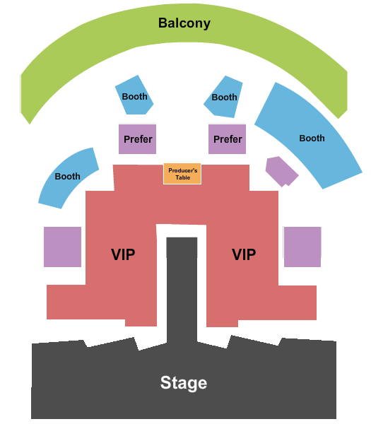 Chippendales Theatre at Rio Las Vegas Seating Map
