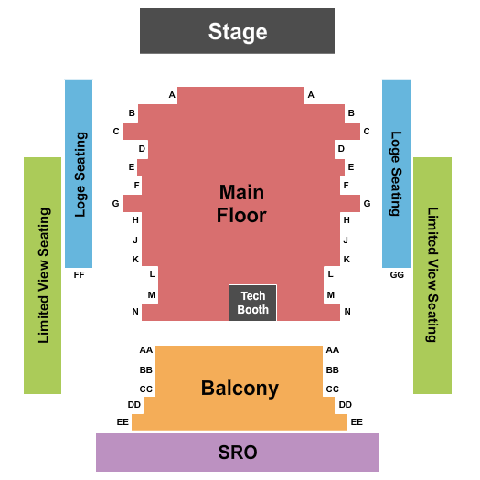 Chocolate Church Arts Center Endstage Seating Chart