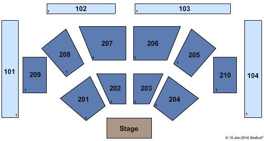 Choctaw Casino & Resort - Durant Heart Seating Chart