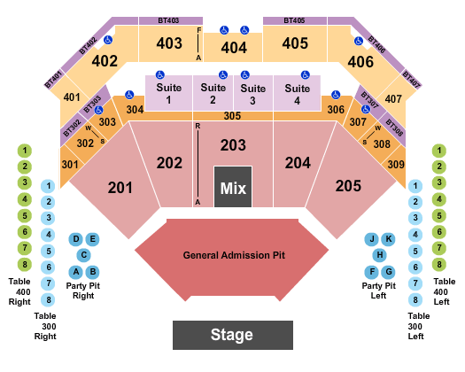 Choctaw Casino & Resort - Durant seating chart event tickets center