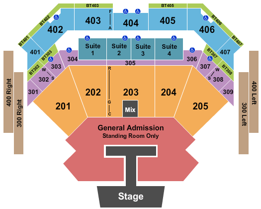 Choctaw Casino & Resort - Durant Luke Bryan Seating Chart