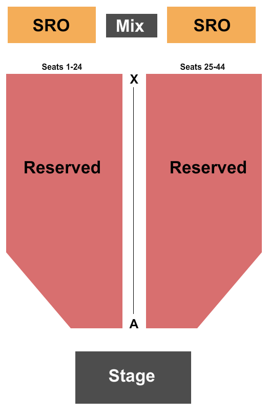 Choctaw Casino & Resort - Grant Reserved Floor Seating Chart