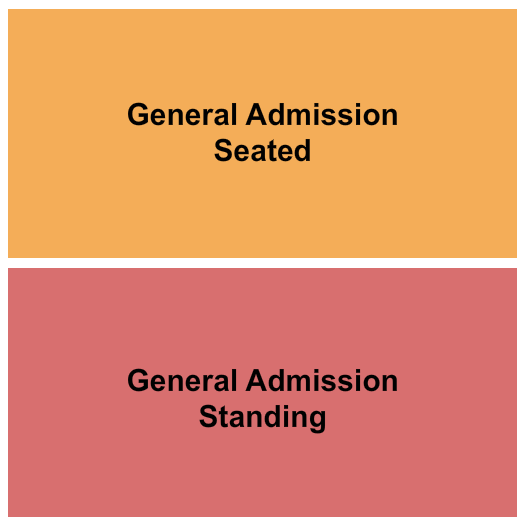 Chop Suey GA Seated/Standing Seating Chart