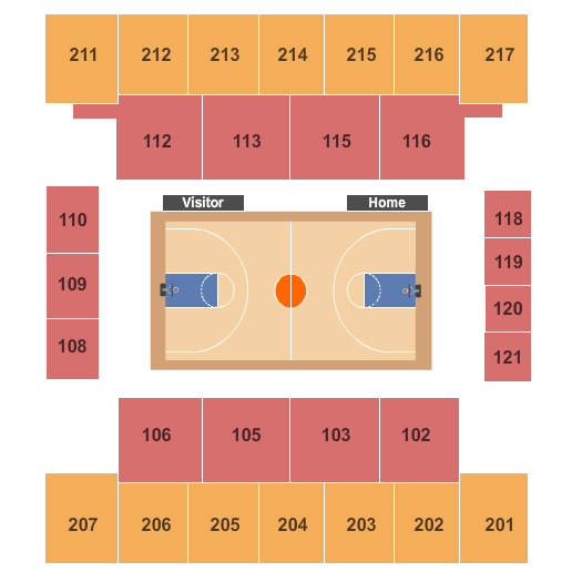 Christl Arena Basketball Seating Chart