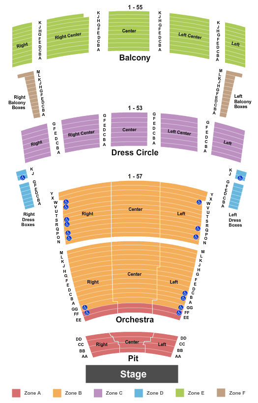 Attucks Theater Seating Chart