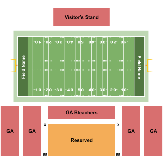 Chryst Field at Biemesderfer Stadium Football Seating Chart