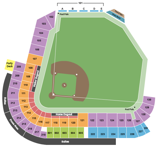 Fresno Grizzlies Seating Chart