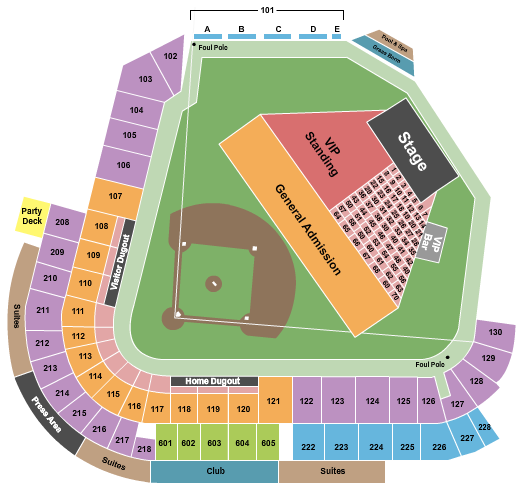 Chukchansi Park Fresno Smokeout Seating Chart