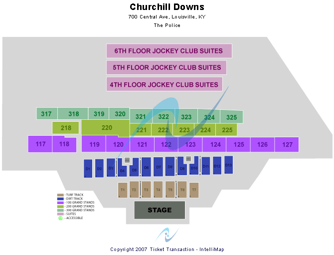 Churchill Downs End Stage Seating Chart