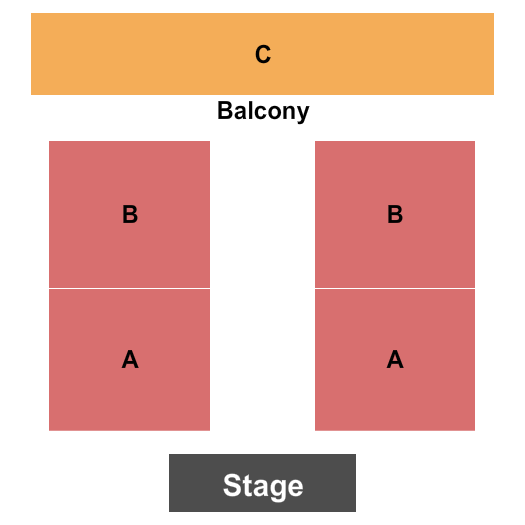 Church of the Heavenly Rest Zone A/B/C Seating Chart