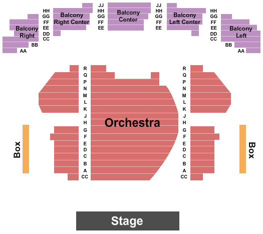 Cincinnati Music Hall Endstage 2 Seating Chart